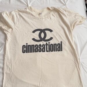 Hunger Games theme Cream Graphic T-Shirt XL